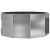 vidaXL Planteringsk&auml;rl Silver 120 x 120 x 50 cm Rostfritt st&aring;l