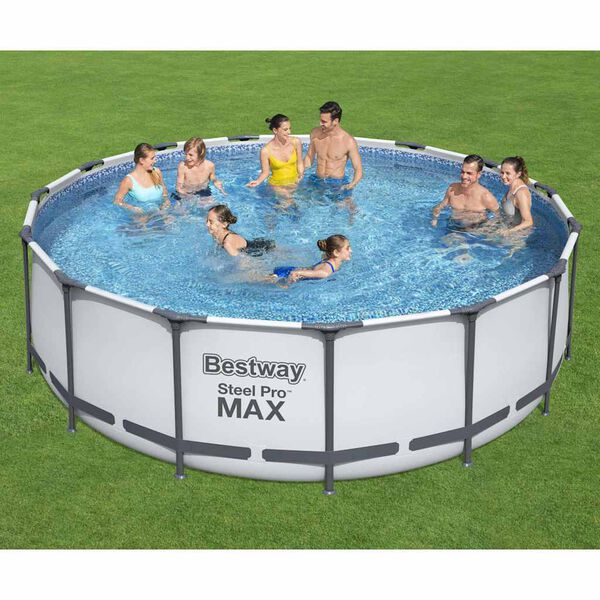 Bestway Pool Steel Pro MAX rund med tillbeh&ouml;r 457x122 cm