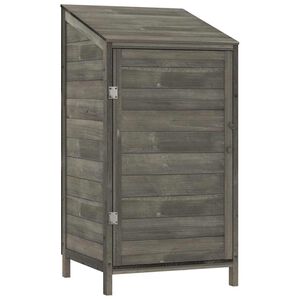 vidaXL Tr&auml;dg&aring;rdsbod antracit 55x52x112 cm massivt grantr&auml;