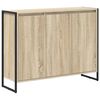vidaXL Sidokabinett Sonoma-ek 96,5 x 30 x 75 cm Konstruerat tr&auml;