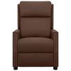 vidaXL Elektronisk reclinerf&aring;t&ouml;lj brun konstl&auml;der
