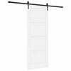 vidaXL Skjutd&ouml;rr ORKDAL 83 x 211 cm Konstruerat tr&auml; Vit och svart
