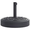 vidaXL Parasollfot f&ouml;r &Oslash;38 / 48 mm stolpar 25 kg rund