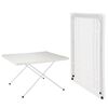 HI Hopf&auml;llbart campingbord vit justerbart 80x60x51/61 cm