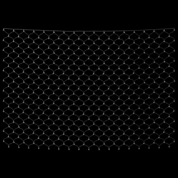 vidaXL Ljusnät kallvit 3x3 m 306 LED inne/ute