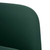 vidaXL Loveseat soffa m&ouml;rkgr&ouml;n 109 cm sammet