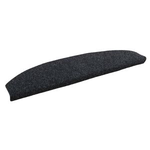 vidaXL Sj&auml;lvh&auml;ftande trappmattor 15 st 80 x 24,5 x 3,5 cm Svart