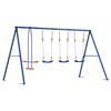 vidaXL Utegunga set Flerf&auml;rgsdesign 330 x 185 x 185 cm St&aring;l och PE