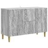 vidaXL Sideboard Gr&aring; Sonoma 89 x 34,5 x 60 cm Konstruerat tr&auml;