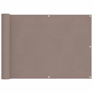 vidaXL Balkong Sk&auml;rm 75 x 200 cm PU-belagt oxford alu Rektangul&auml;r