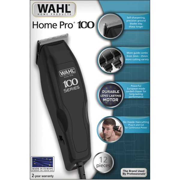 Wahl H&aring;rklippningsmaskin Home Pro 100 Series 12 delar 1395.0460
