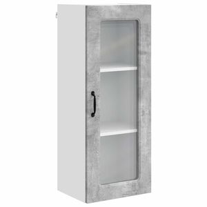vidaXL Diskmaskin panel Kalmar Betonggr&aring; 40 x 31 x 100 cm