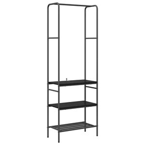 vidaXL Kl&auml;dh&auml;ngare Svart Ek 60 x 30 x 171 cm Konstruerat tr&auml;