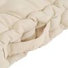 vidaXL Dynor till pallsoffa 5 st bomull beige
