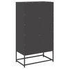 vidaXL Highboard svart 68x39x123 cm st&aring;l
