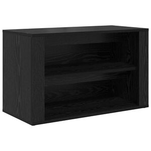 vidaXL Skost&auml;ll 75 x 35 x 45 cm Konstruerat tr&auml; Svart ek