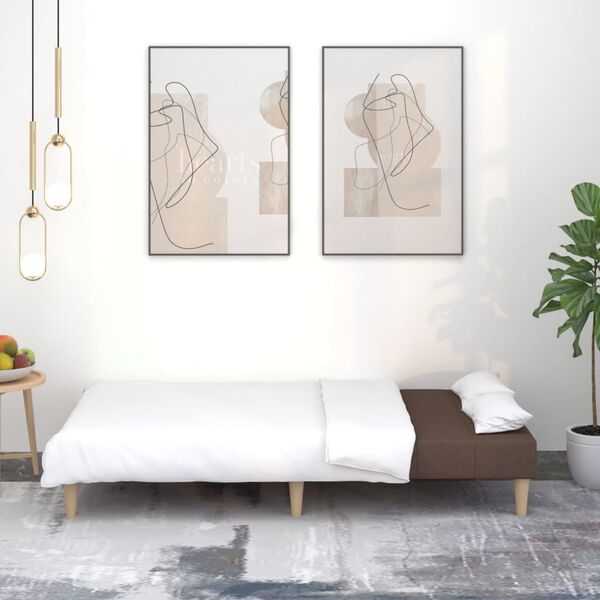 vidaXL B&auml;ddsoffa 2-sits taupe tyg