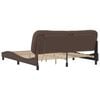 vidaXL Bed Frame with LED without Mattress "Hvar" Brown 180x200 cm