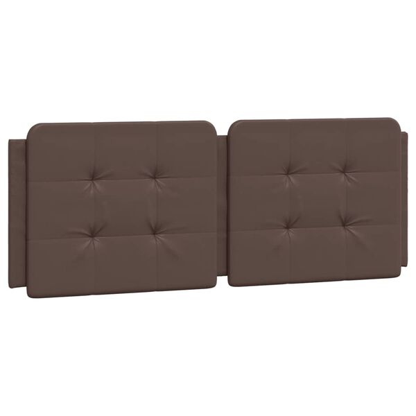 vidaXL Headboard Cushion "Zadar" Brown 120 cm Faux Leather