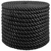 vidaXL Juterep 16 mm Svart 100% Tossa jute