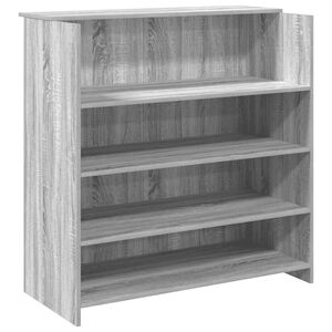 vidaXL Receptionsdisk gr&aring; sonoma 100x50x103,5 cm konstruerat tr&auml;