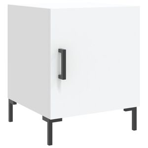 vidaXL S&auml;ngbord vit 40x40x50 cm konstruerat tr&auml;
