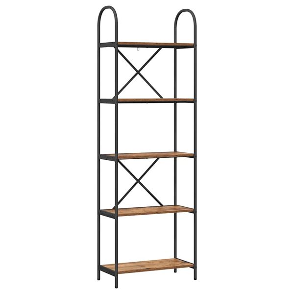 vidaXL Hyllsystem Gammalt tr&auml; 60 x 30 x 183 cm Konstruerat tr&auml;