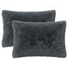 vidaXL Kudde med kudde HEERLEN 2 st Antracit PV Fleece