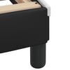 vidaXL Bed Frame with LED without Mattress "Hvar" Black and White 200x200 cm