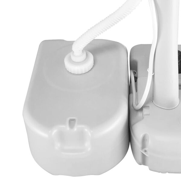 vidaXL Vattendunk med adapter 24 L grå