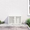 vidaXL T&auml;ckning f&ouml;r Luftkonditionering Vit 90 x 40 x 60 cm St&aring;l