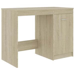 vidaXL Skrivbord sonoma-ek 100x50x76 cm konstruerat tr&auml;