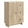 vidaXL Sideboard med l&aring;da Sonoma-ek 66 x 34,5 x 90 cm Konstruerat tr&auml;