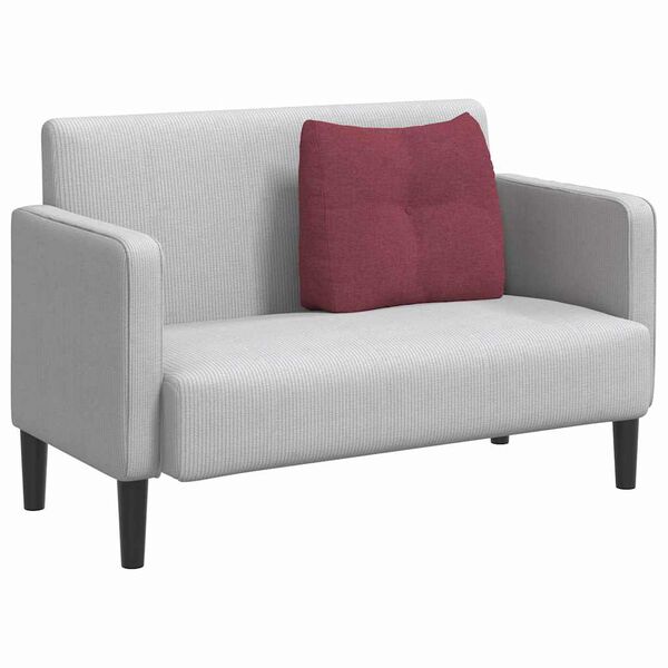 vidaXL Ryggkudde Vinr&ouml;d 60 x 24 x 50 cm tyg