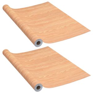 vidaXL D&ouml;rrfolie 2 st ahorn 210x90 cm PVC