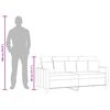 vidaXL 2-sitssoffa svart 140 cm tyg
