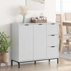 vidaXL Sideboard H&ouml;gblanka vita 89,5 x 33 x 82 cm Konstruerat tr&auml;