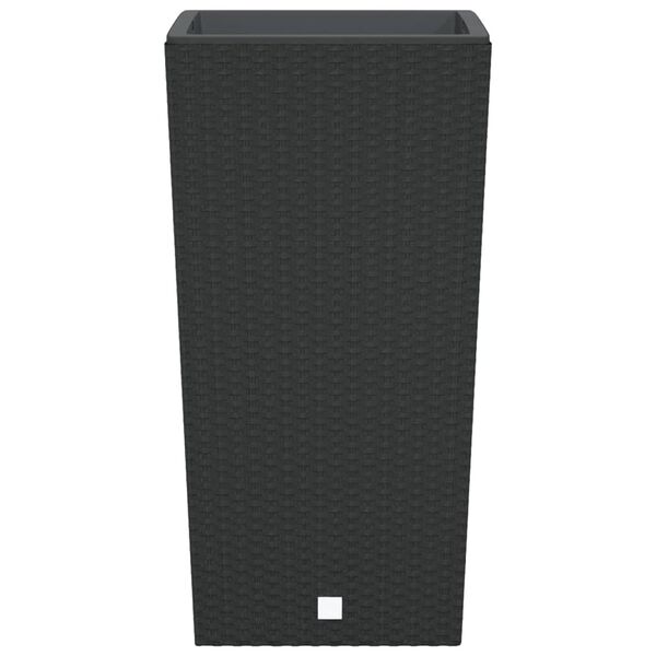 vidaXL Blomkruka med avtagbar insida antracit 21/49 L PP-rotting