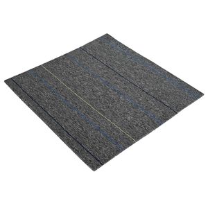 vidaXL Mattan platta Medium Gr&aring; med Rand 50 x 50 cm 4 st