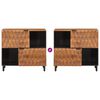 vidaXL Sideboard Acacia Brun Finish 80 x 33 x 75 cm Massivt mangotr&auml;