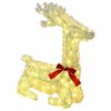 vidaXL 3D Julren LOVIISA 140 LED-lampor Varmvit 55 x 22 x 63 cm