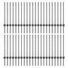 vidaXL St&auml;ngselstolpe 44 pcs Gr&aring; 120 cm St&aring;l