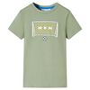 T-shirt för barn ljus khaki 104