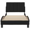 vidaXL Bed Frame without Mattress "Hanko" Black 90x190 cm Fabric