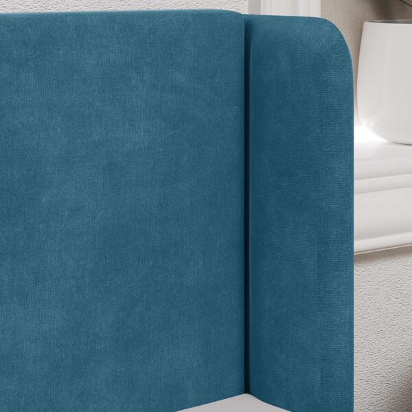 vidaXL S&auml;nggavel &Ouml;ra Bl&aring; 40,5 x 40,5 x 4 cm Sammet