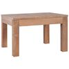 vidaXL Soffbord massiv teak med naturlig finish 60x60x40 cm
