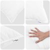 vidaXL All-s&auml;song Duvet med kudde 3 pcs Vit Mikrofiber
