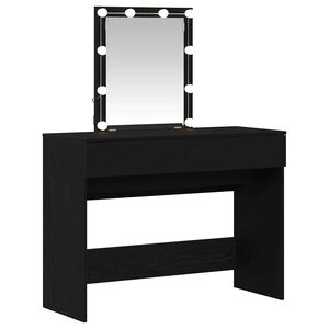 vidaXL Smyckebord Svart Ek 100 x 40 x 130 cm Konstruerat tr&auml;