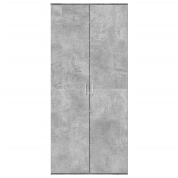 vidaXL Skosk&aring;p betonggr&aring; 80x39x178 cm konstruerat tr&auml;