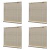vidaXL Rullgardin naturlig bambu 4 st 120x160 cm